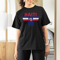 Haiti Haitian Flag T Shirt For Women Proud Haitienne Cheer Country Favorite Spirit Game Caribbean Souvenir
