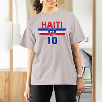 Haiti Haitian Flag T Shirt For Women Proud Haitienne Cheer Country Favorite Spirit Game Caribbean Souvenir
