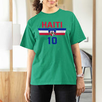 Haiti Haitian Flag T Shirt For Women Proud Haitienne Cheer Country Favorite Spirit Game Caribbean Souvenir