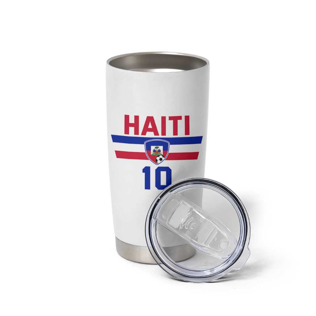 Haiti Haitian Flag Tumbler Cup Proud Haitienne Cheer Country Favorite Spirit Game Caribbean Souvenir