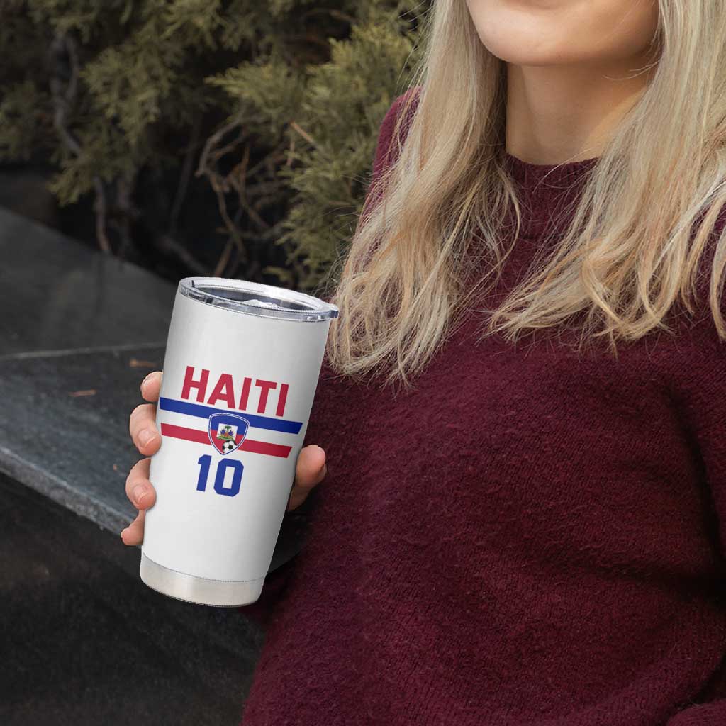 Haiti Haitian Flag Tumbler Cup Proud Haitienne Cheer Country Favorite Spirit Game Caribbean Souvenir