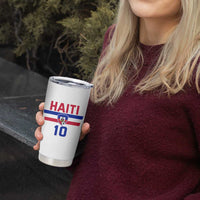 Haiti Haitian Flag Tumbler Cup Proud Haitienne Cheer Country Favorite Spirit Game Caribbean Souvenir