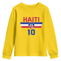 Haiti Haitian Flag Youth Sweatshirt Proud Haitienne Cheer Country Favorite Spirit Game Caribbean Souvenir