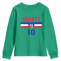 Haiti Haitian Flag Youth Sweatshirt Proud Haitienne Cheer Country Favorite Spirit Game Caribbean Souvenir