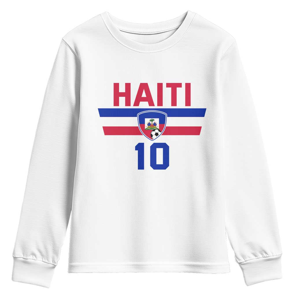 Haiti Haitian Flag Youth Sweatshirt Proud Haitienne Cheer Country Favorite Spirit Game Caribbean Souvenir