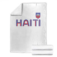 Haiti Flag Crest Throw Blanket Haitian Pride National Heritage Patriotic Graphic