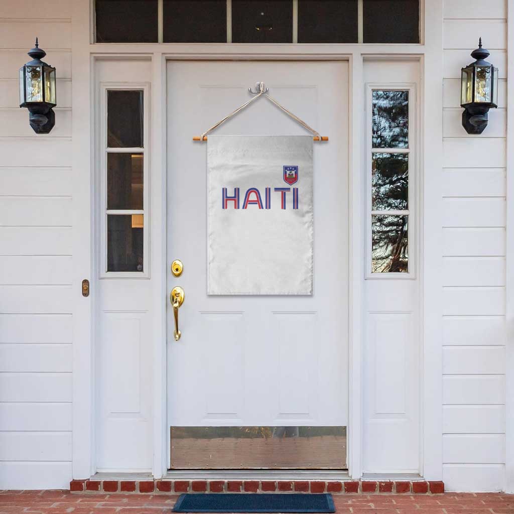 Haiti Flag Crest Garden Flag Haitian Pride National Heritage Patriotic Graphic