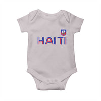 Haiti Flag Crest Baby Onesie Haitian Pride National Heritage Patriotic Graphic