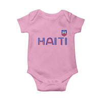 Haiti Flag Crest Baby Onesie Haitian Pride National Heritage Patriotic Graphic