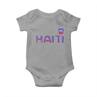 Haiti Flag Crest Baby Onesie Haitian Pride National Heritage Patriotic Graphic