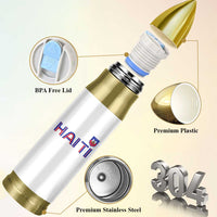 Haiti Flag Crest Bullet Tumbler Haitian Pride National Heritage Patriotic Graphic