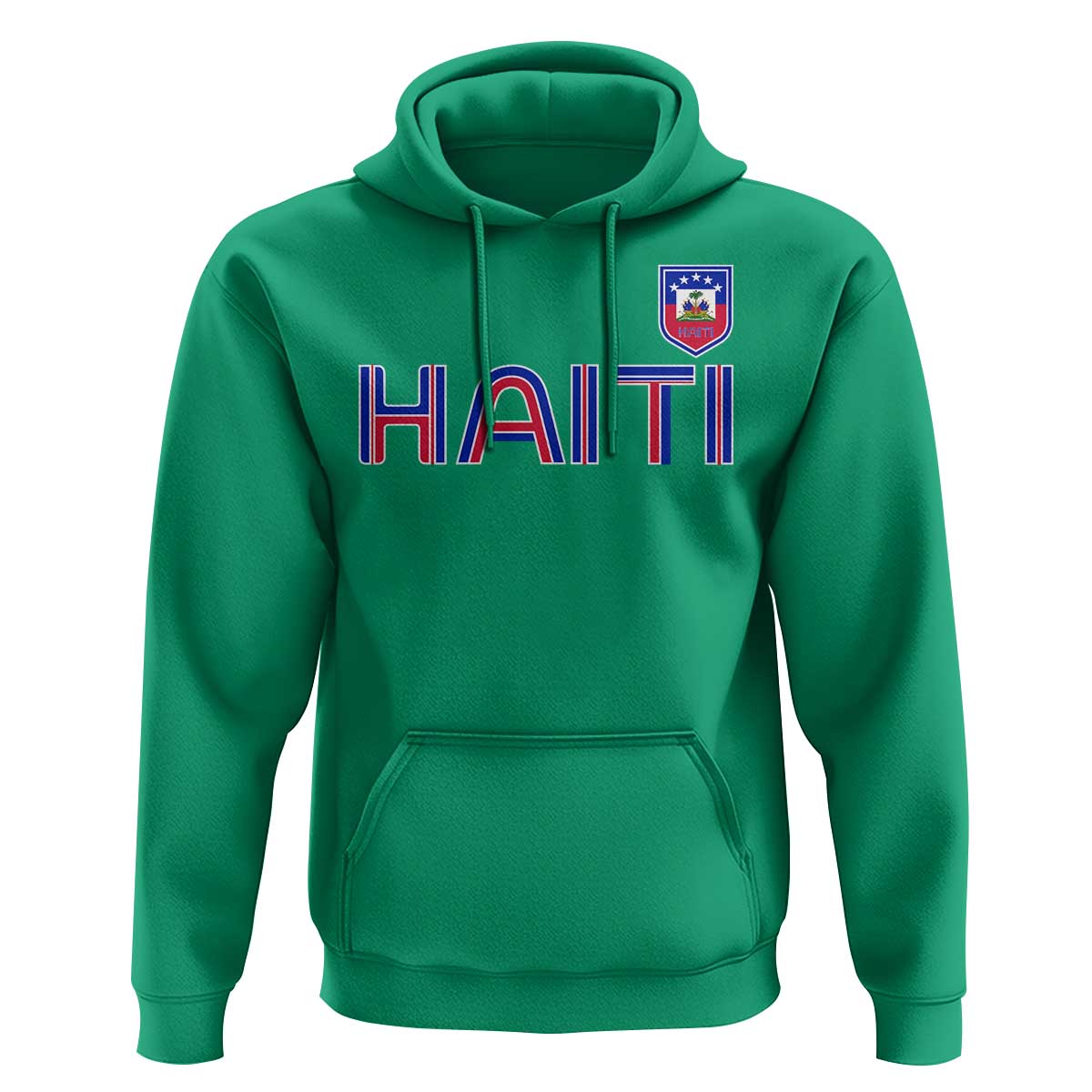 Haiti Flag Crest Hoodie Haitian Pride National Heritage Patriotic Graphic
