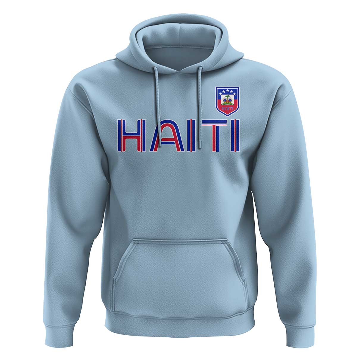 Haiti Flag Crest Hoodie Haitian Pride National Heritage Patriotic Graphic