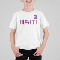 Haiti Flag Crest T Shirt For Kid Haitian Pride National Heritage Patriotic Graphic