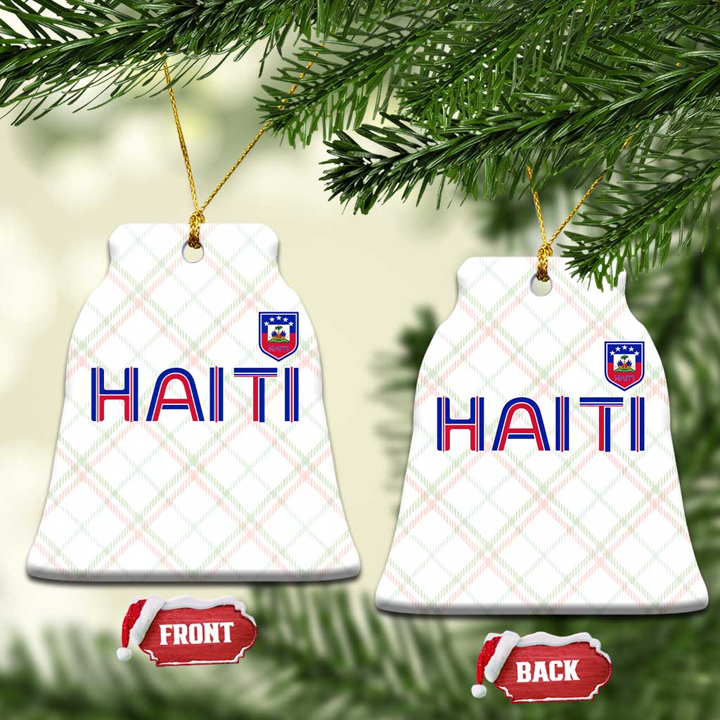 Haiti Flag Crest Ceramic Ornament Haitian Pride National Heritage Patriotic Graphic