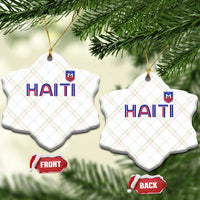 Haiti Flag Crest Ceramic Ornament Haitian Pride National Heritage Patriotic Graphic