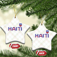 Haiti Flag Crest Ceramic Ornament Haitian Pride National Heritage Patriotic Graphic