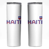 Haiti Flag Crest Skinny Tumbler Haitian Pride National Heritage Patriotic Graphic