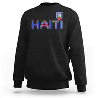 Haiti Flag Crest Sweatshirt Haitian Pride National Heritage Patriotic Graphic