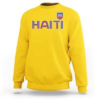 Haiti Flag Crest Sweatshirt Haitian Pride National Heritage Patriotic Graphic