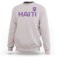 Haiti Flag Crest Sweatshirt Haitian Pride National Heritage Patriotic Graphic