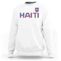 Haiti Flag Crest Sweatshirt Haitian Pride National Heritage Patriotic Graphic