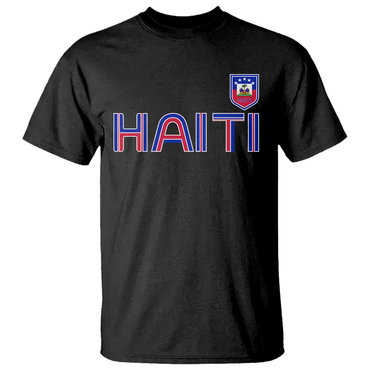 Haiti Flag Crest T Shirt Haitian Pride National Heritage Patriotic Graphic