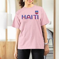 Haiti Flag Crest T Shirt For Women Haitian Pride National Heritage Patriotic Graphic