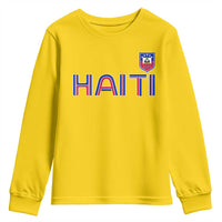 Haiti Flag Crest Youth Sweatshirt Haitian Pride National Heritage Patriotic Graphic