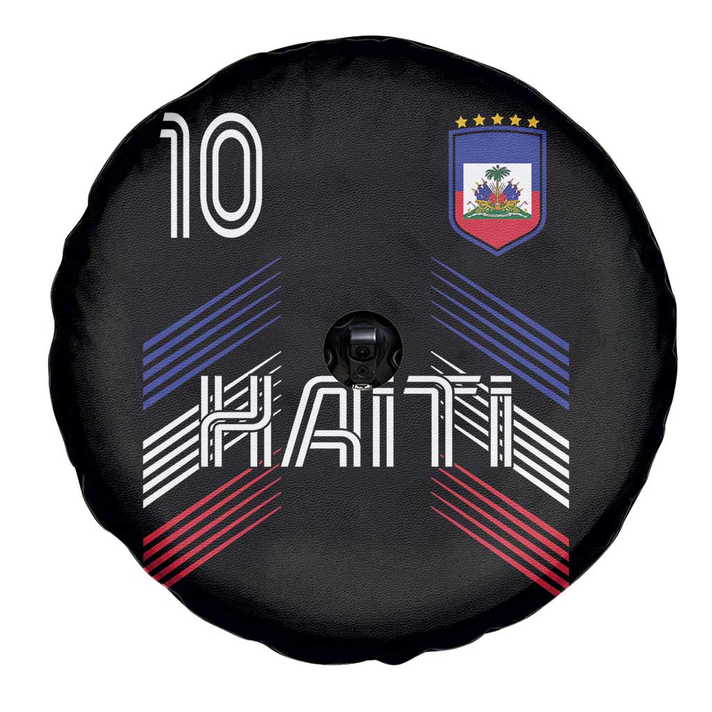 Haiti Soccer Spare Tire Cover Haitian Football Fan Pride National Team Support Graphic