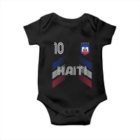 Haiti Soccer Baby Onesie Haitian Football Fan Pride National Team Support Graphic