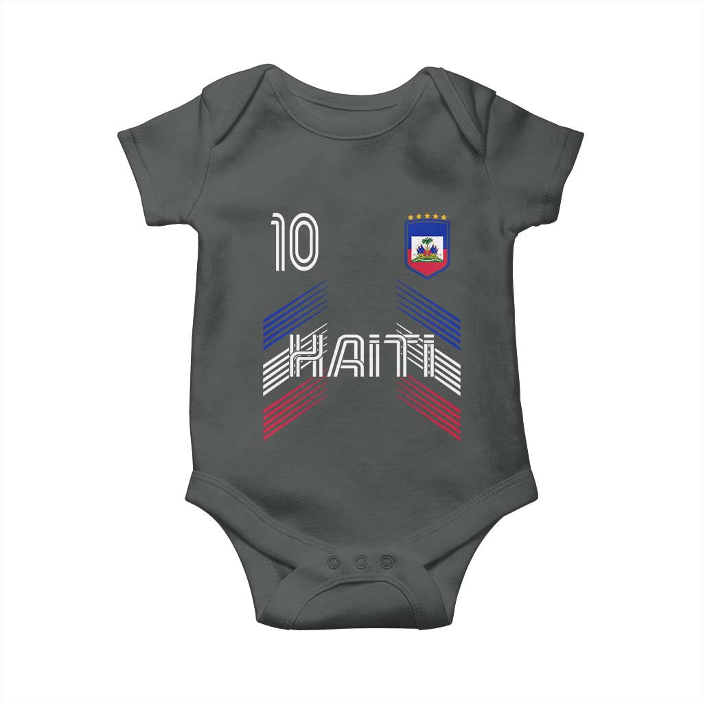 Haiti Soccer Baby Onesie Haitian Football Fan Pride National Team Support Graphic