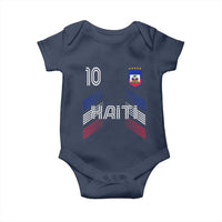 Haiti Soccer Baby Onesie Haitian Football Fan Pride National Team Support Graphic