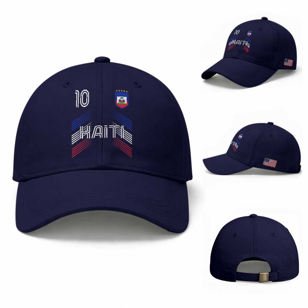 Haiti Soccer Baseball Cap Haitian Football Fan Pride National Team Support Graphic