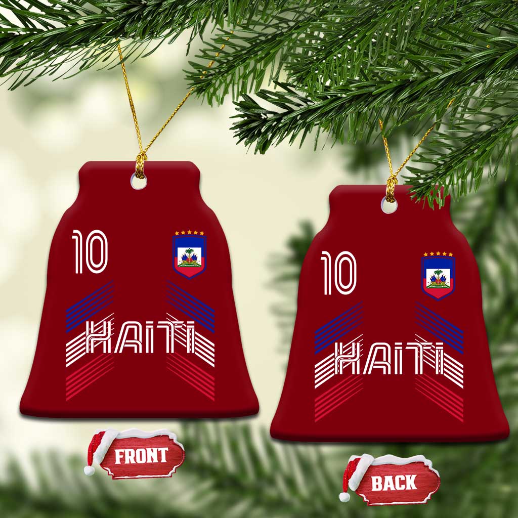 Haiti Soccer Ceramic Ornament Haitian Football Fan Pride National Team Support Graphic