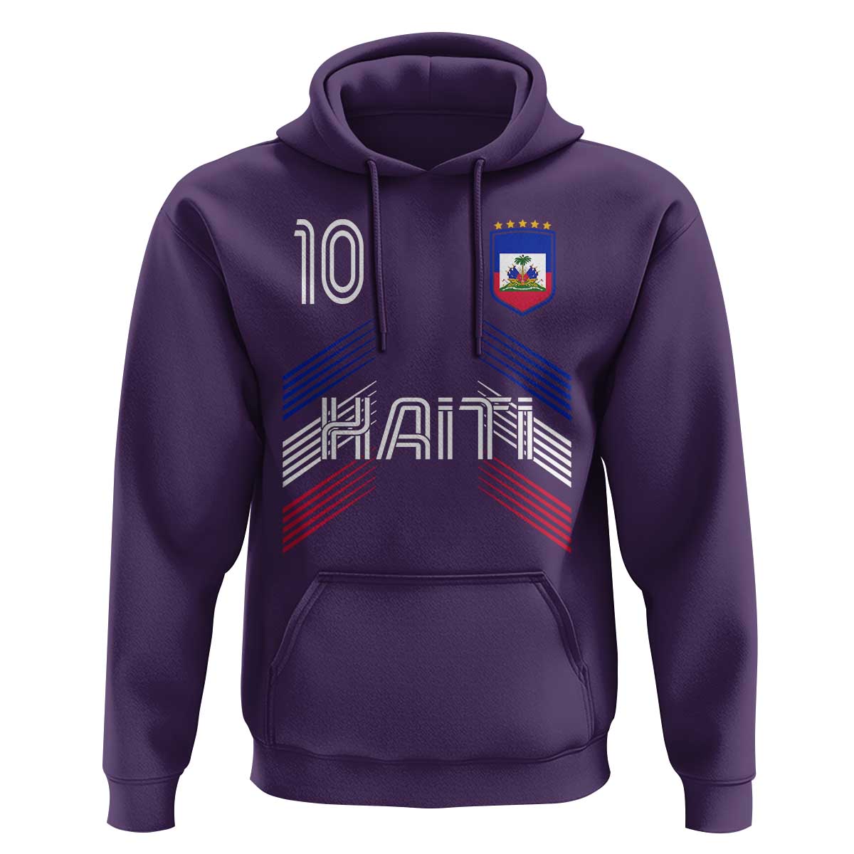 Haiti Soccer Hoodie Haitian Football Fan Pride National Team Support Graphic