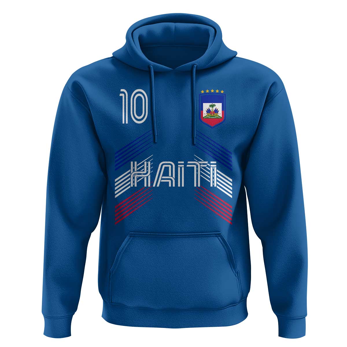 Haiti Soccer Hoodie Haitian Football Fan Pride National Team Support Graphic
