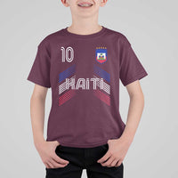 Haiti Soccer T Shirt For Kid Haitian Football Fan Pride National Team Support Graphic
