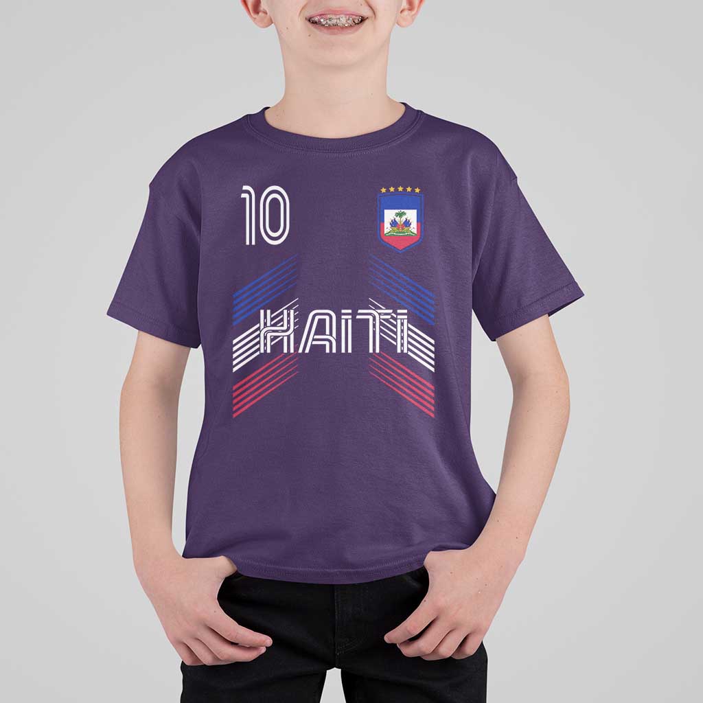 Haiti Soccer T Shirt For Kid Haitian Football Fan Pride National Team Support Graphic