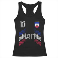 Haiti Soccer Racerback Tank Top Haitian Football Fan Pride National Team Support Graphic