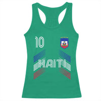 Haiti Soccer Racerback Tank Top Haitian Football Fan Pride National Team Support Graphic