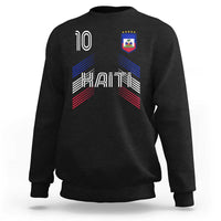 Haiti Soccer Sweatshirt Haitian Football Fan Pride National Team Support Graphic