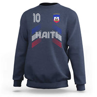 Haiti Soccer Sweatshirt Haitian Football Fan Pride National Team Support Graphic