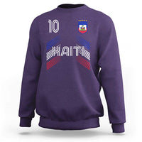 Haiti Soccer Sweatshirt Haitian Football Fan Pride National Team Support Graphic