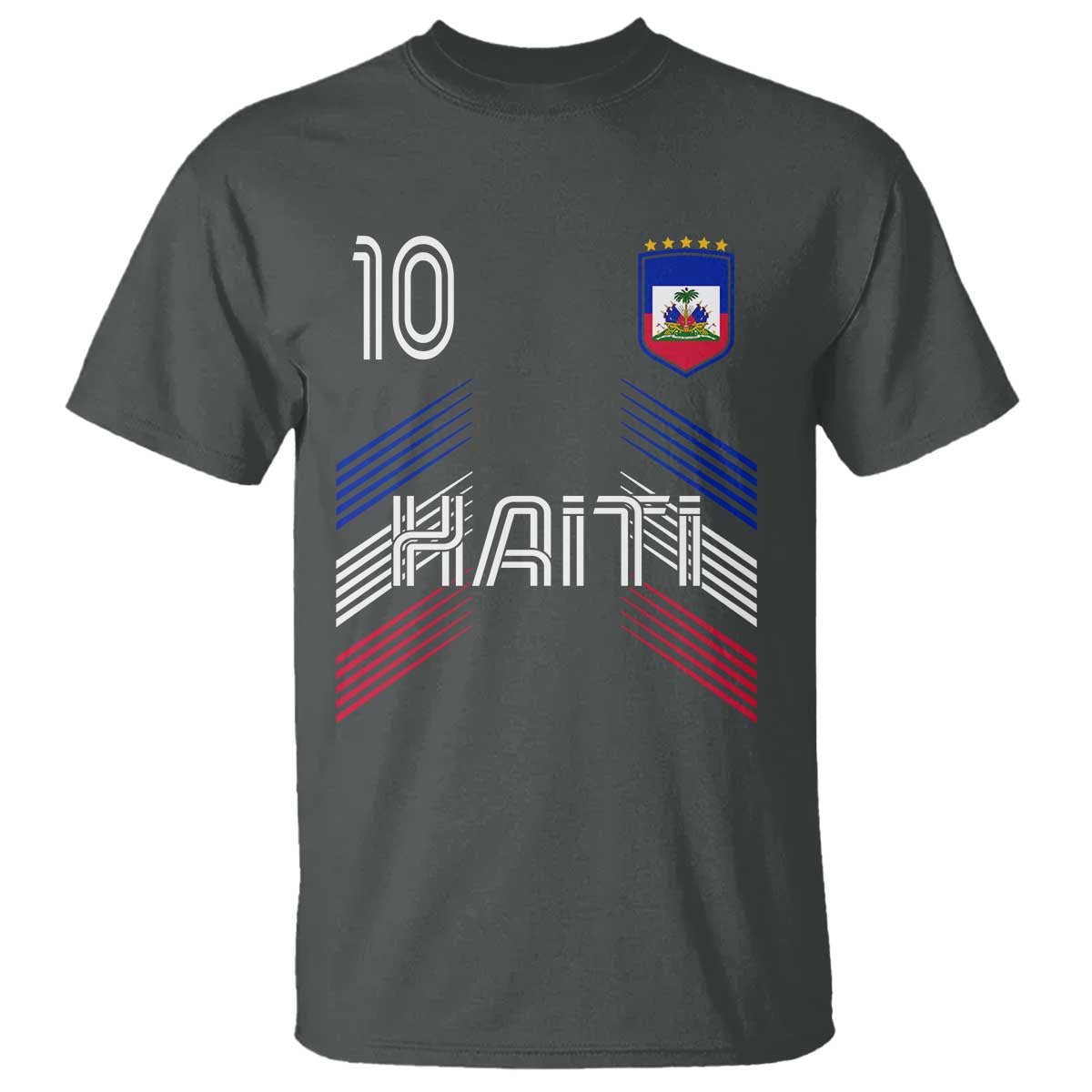 Haiti Soccer T Shirt Haitian Football Fan Pride National Team Support Graphic