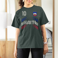 Haiti Soccer T Shirt For Women Haitian Football Fan Pride National Team Support Graphic