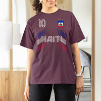 Haiti Soccer T Shirt For Women Haitian Football Fan Pride National Team Support Graphic