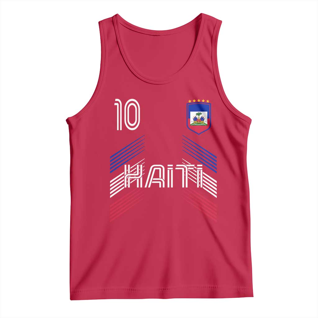 Haiti Soccer Tank Top Haitian Football Fan Pride National Team Support Graphic