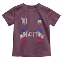Haiti Soccer Toddler T Shirt Haitian Football Fan Pride National Team Support Graphic