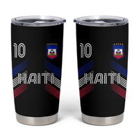 Haiti Soccer Tumbler Cup Haitian Football Fan Pride National Team Support Graphic